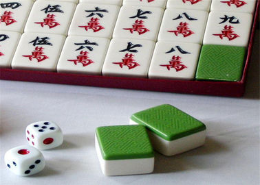 Mavi / Yeşil Arka Mahjong Fayans Mahjong Hile Alma Cihazları Hile İçin Kırmızı Işaretli