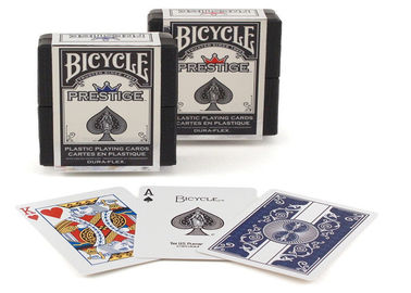 Poker Cheat Bicycle Prestige İşaretli Kartlar% 100 Plastik Invisible Poker Oyun Kartları