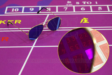 Arka İşaretli Kartlar İçin Klasik Tarzı IR Güneş Gözlüğü Poker Okuyucu